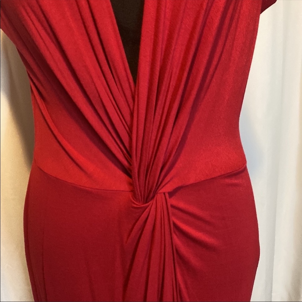 Red Twist front dress